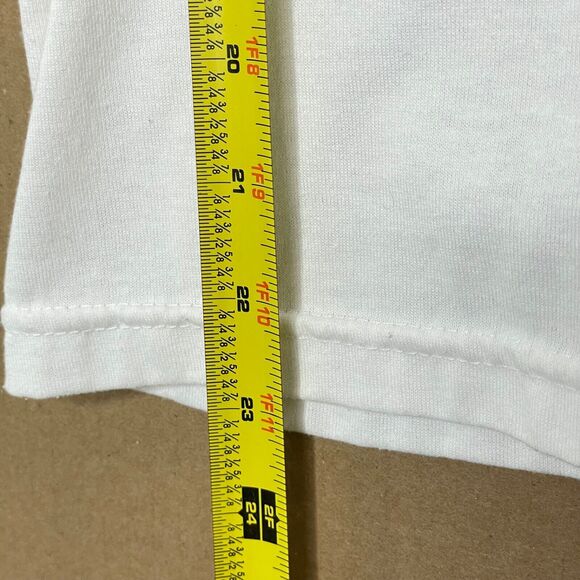 Y2K Shenanigans Womens T Shirt L White Floral Embroidery Cottage Dainty Boho - Picture 7 of 7